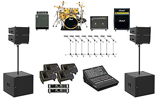 レンタル ライブパック LA1 - 楽器・PA・運搬・ステージ機材一式レンタル