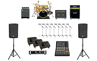 レンタル ライブパック PA Plus - 楽器・PA・運搬・ステージ機材一式レンタル